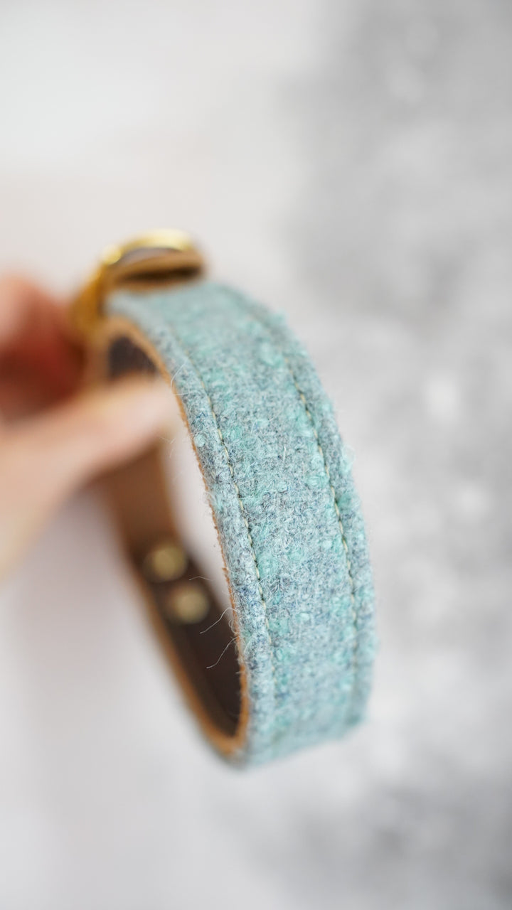 Alder - Luxury Buckle Collar - Pure Wool Tweed