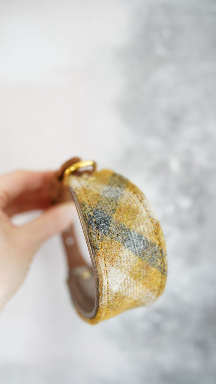 Hazel - Tapered Luxe Collar - Pure Wool Tweed
