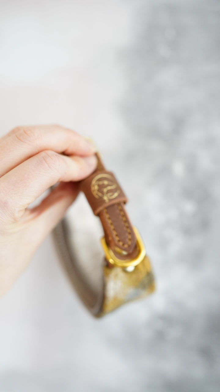 Hazel - Tapered Luxe Collar - Pure Wool Tweed