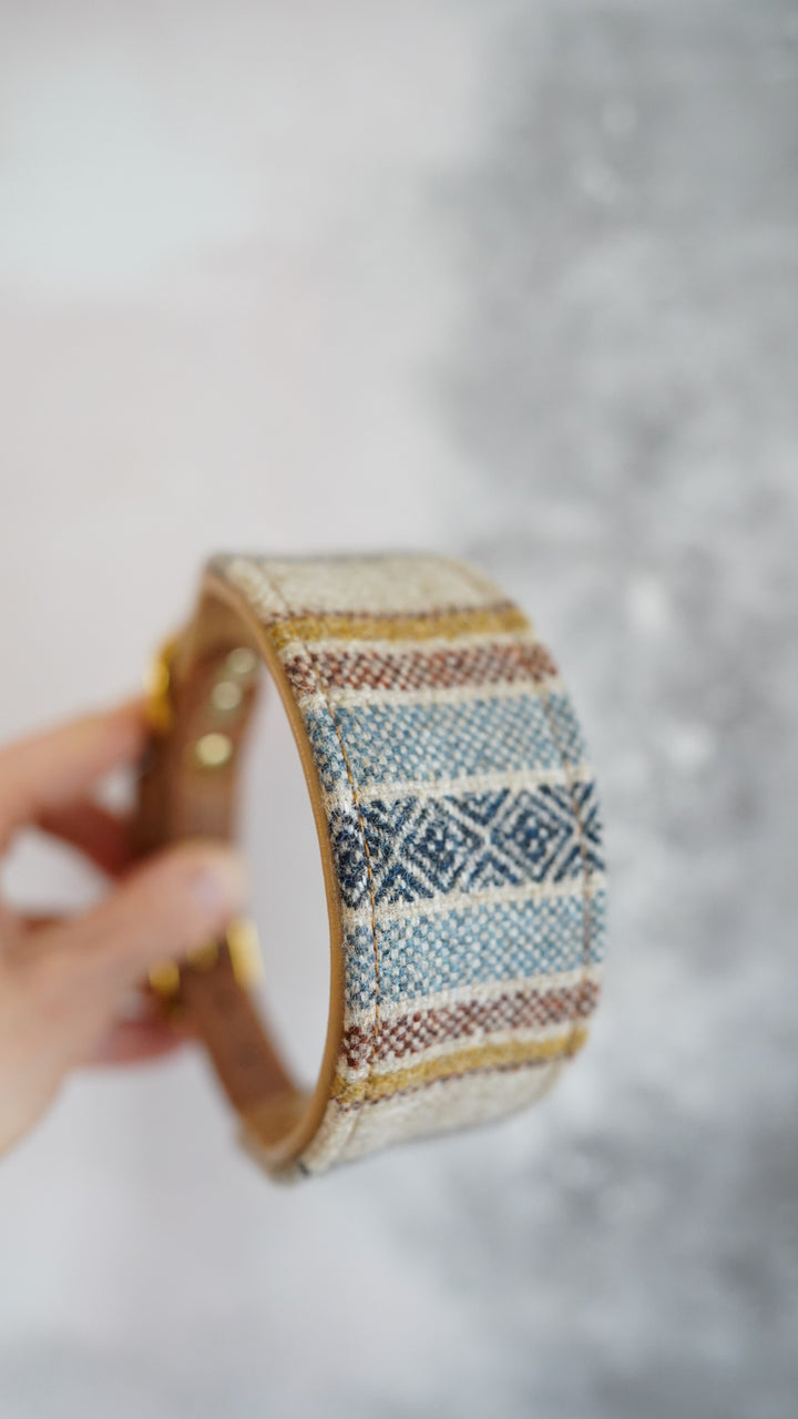 Cedar - Tapered Luxe Collar - Pure Wool Tweed