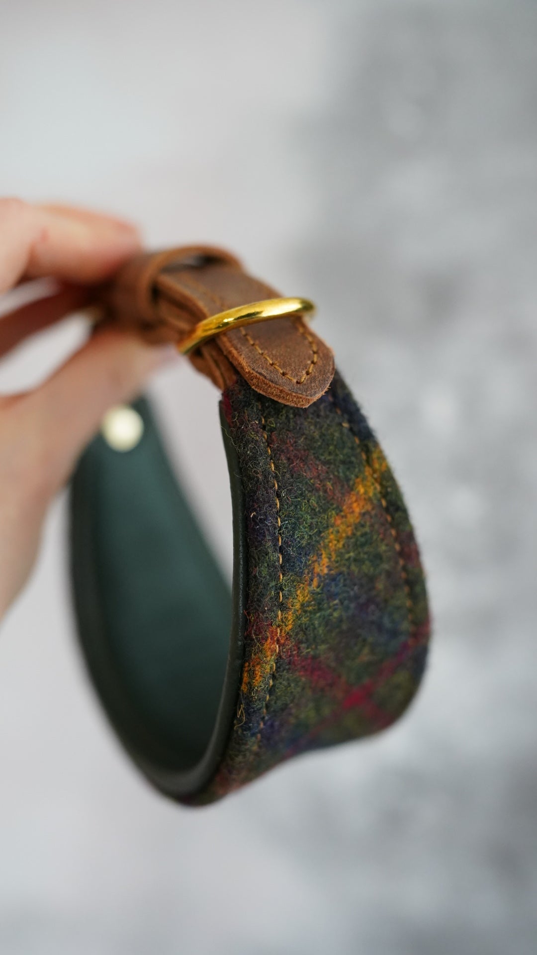 Fir - Tapered Luxe Collar - Pure Wool Tweed