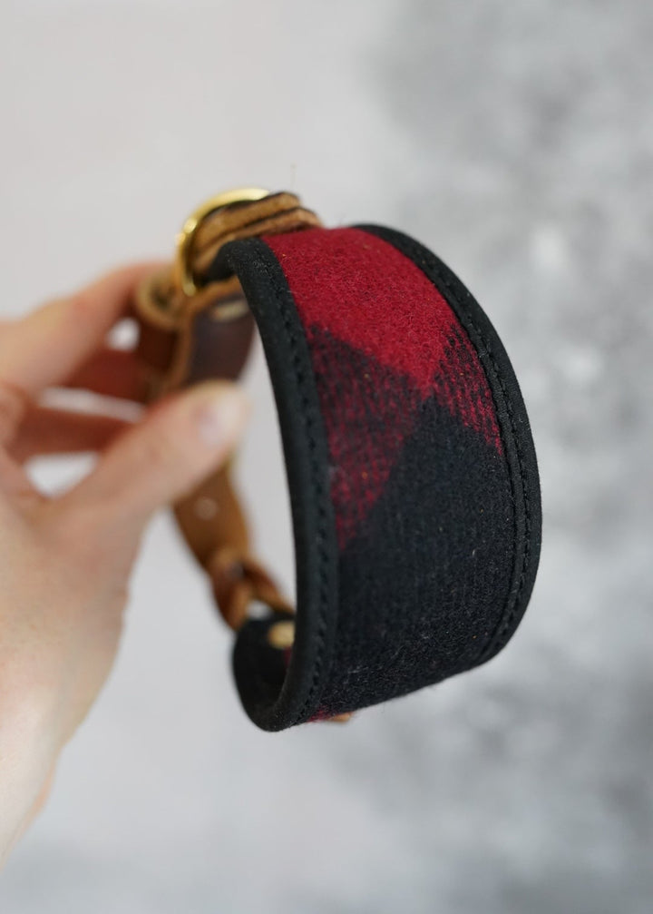 Red Maple - Signature Collar - Pure Wool Tweed