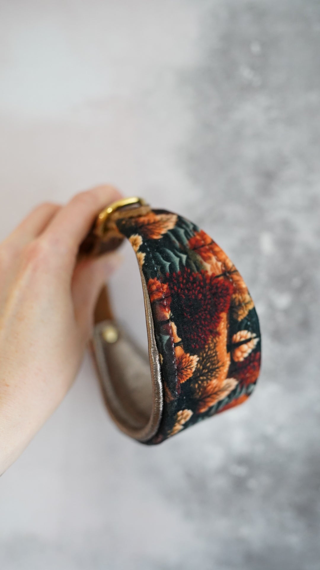 Amber - Tapered Luxe Collar - Velvet