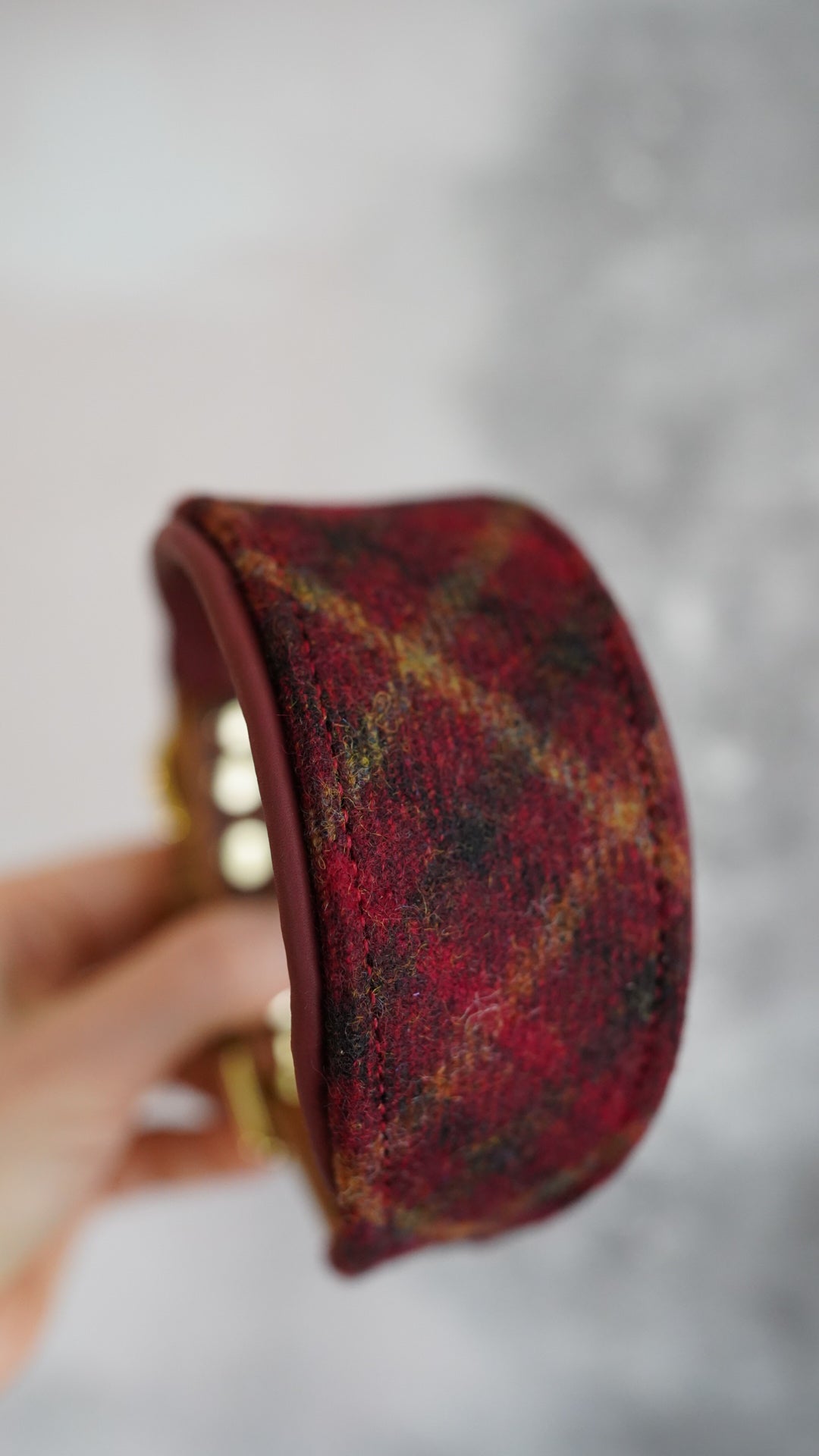 Rowan - Tapered Luxe Collar - Pure Wool Tweed