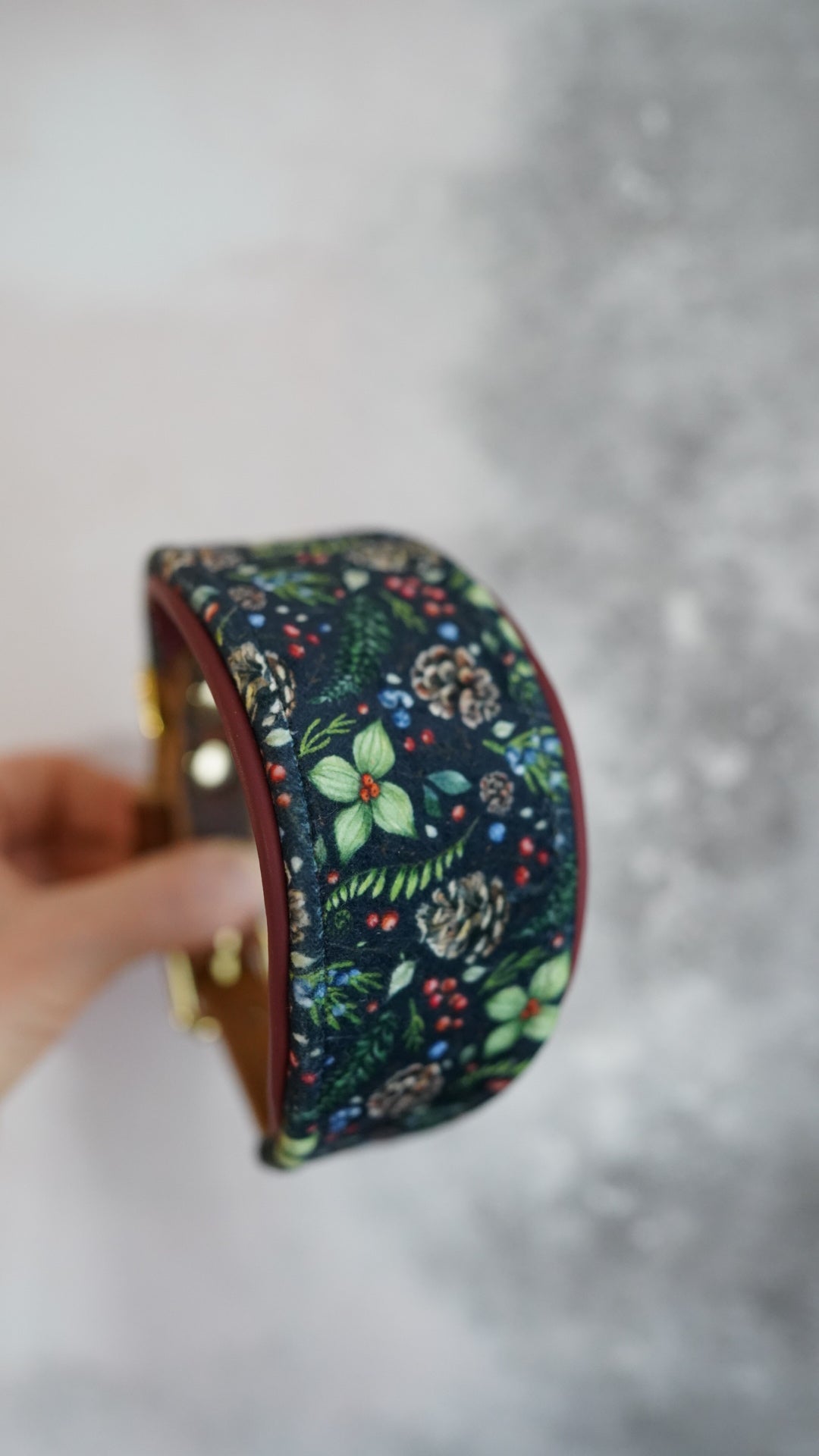 Forest Floor - Tapered Luxe Collar - Velvet