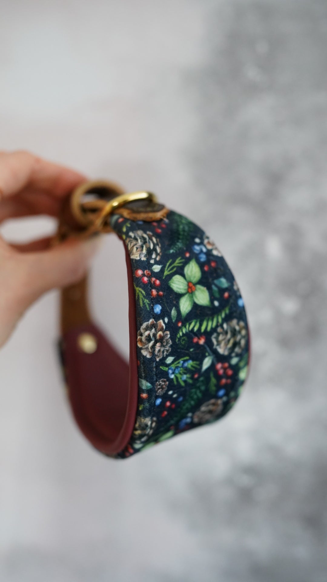 Forest Floor - Tapered Luxe Collar - Velvet