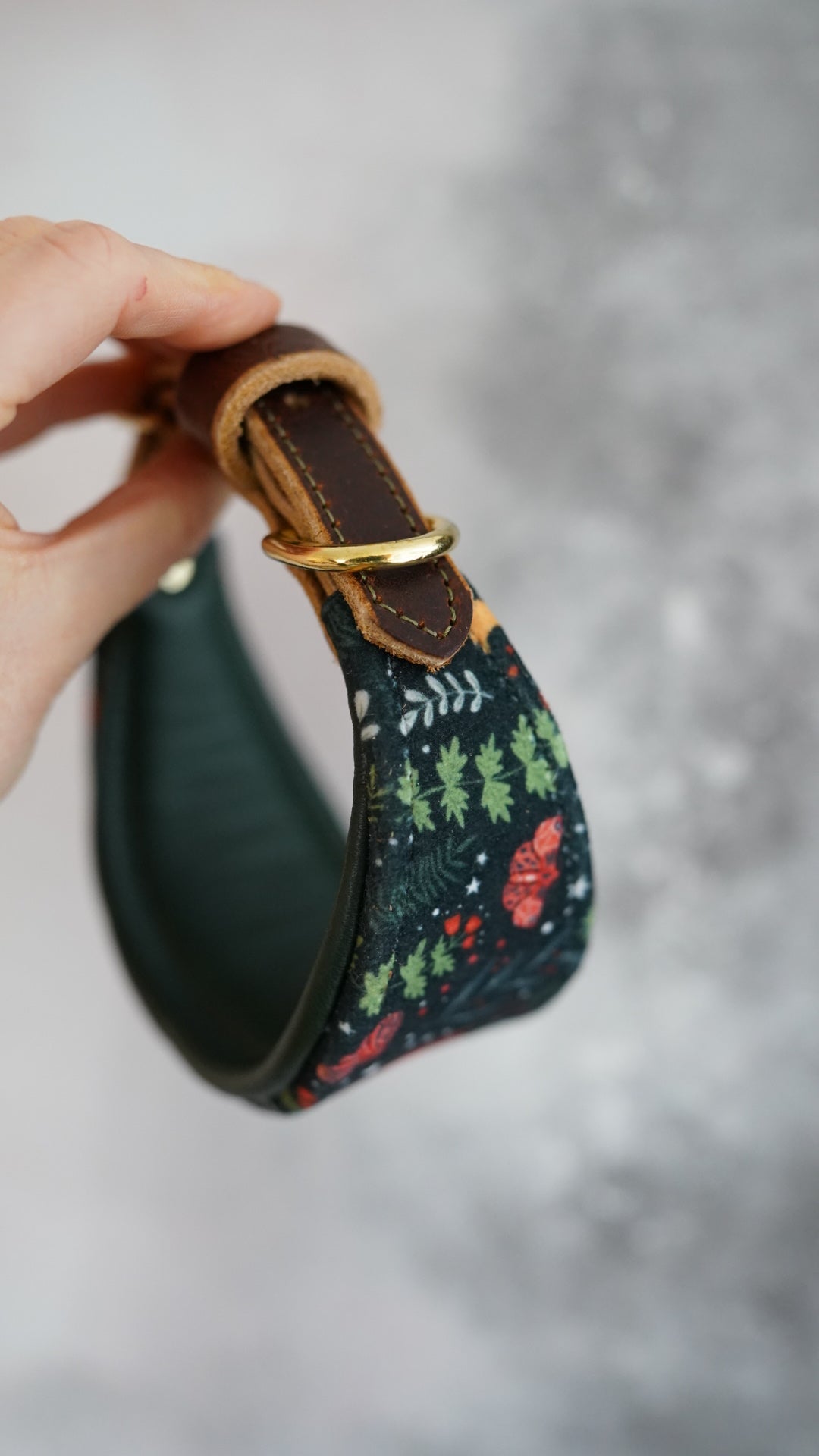 Midnight Forest - Tapered Luxe Collar - Velvet