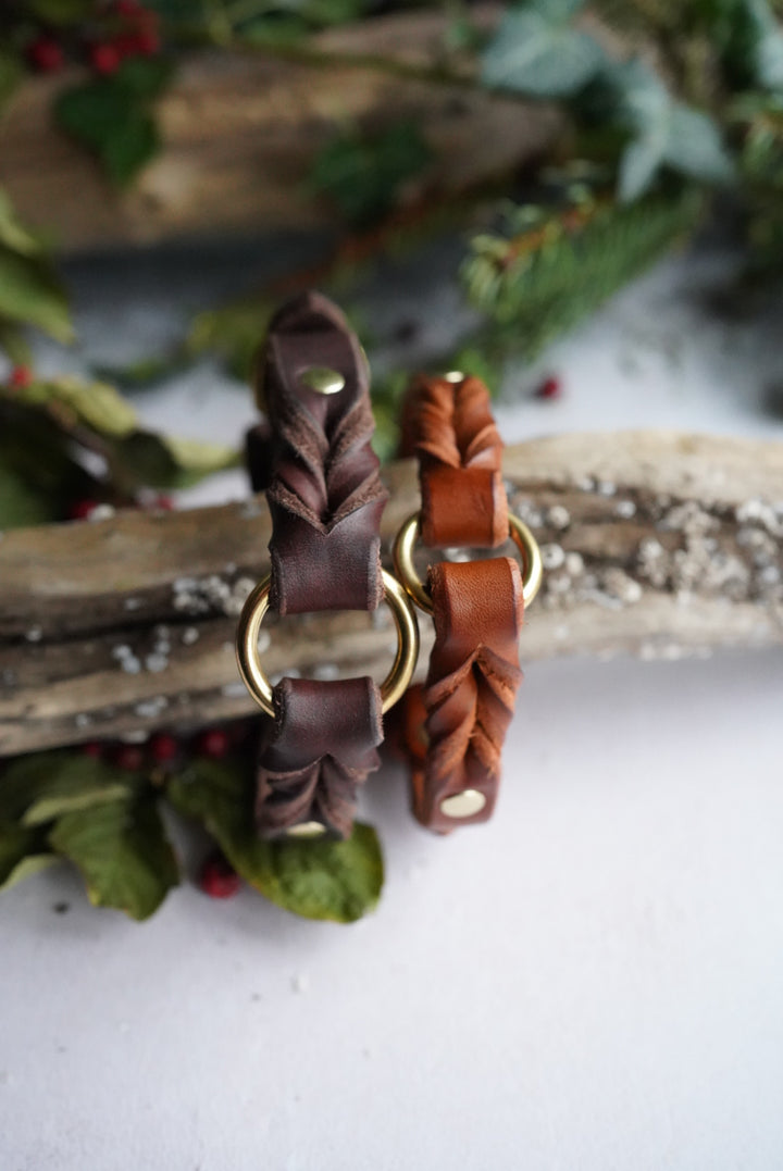 Braided Leather Collars