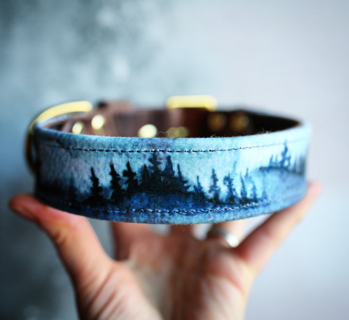 The Whispering Wood - Luxury Buckle Collar - Velvet