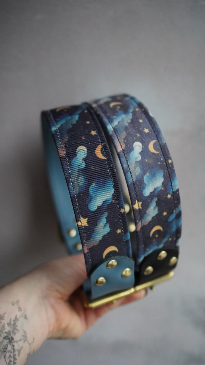 Celestial Moon - Luxury Buckle Collar - Canvas