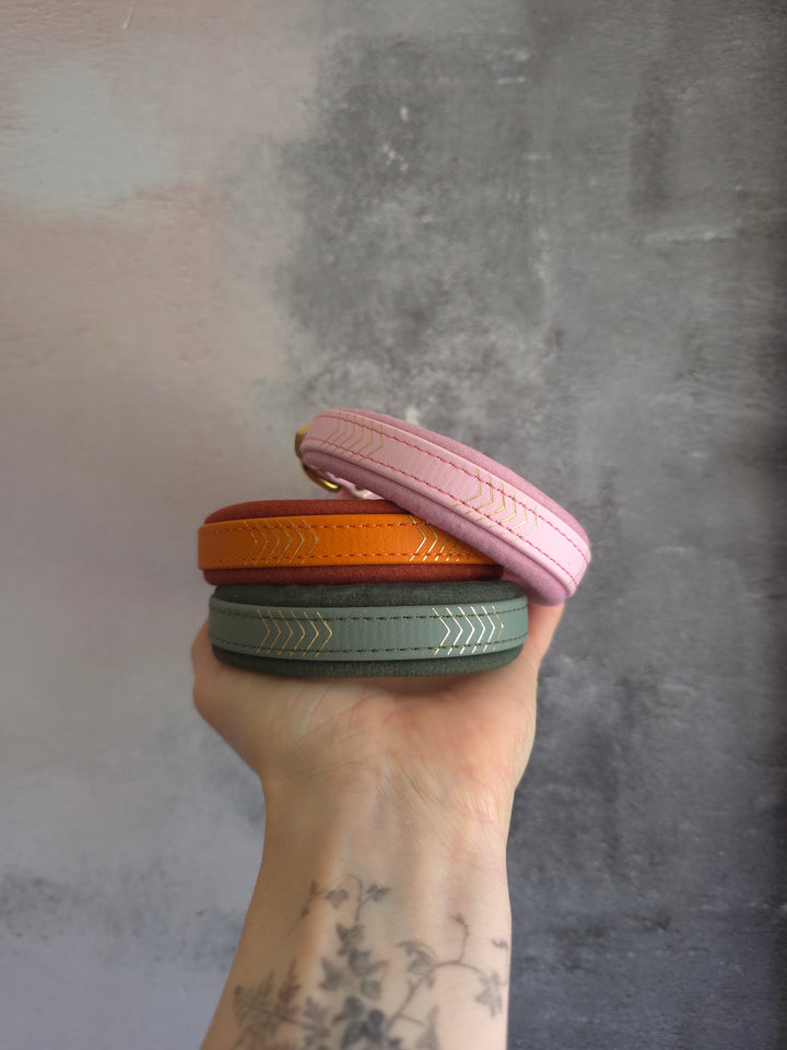 Straight Embossed Biothane Collars