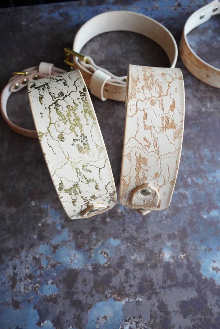 Embossed Leather Collars