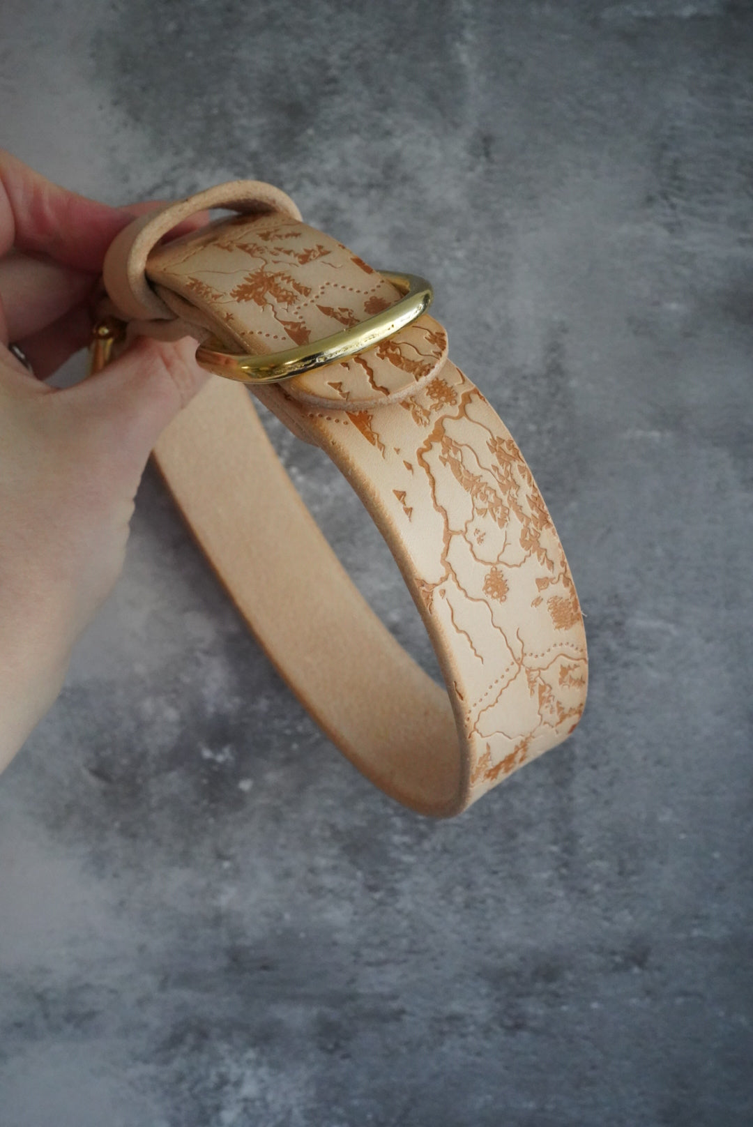 Embossed Leather Collars