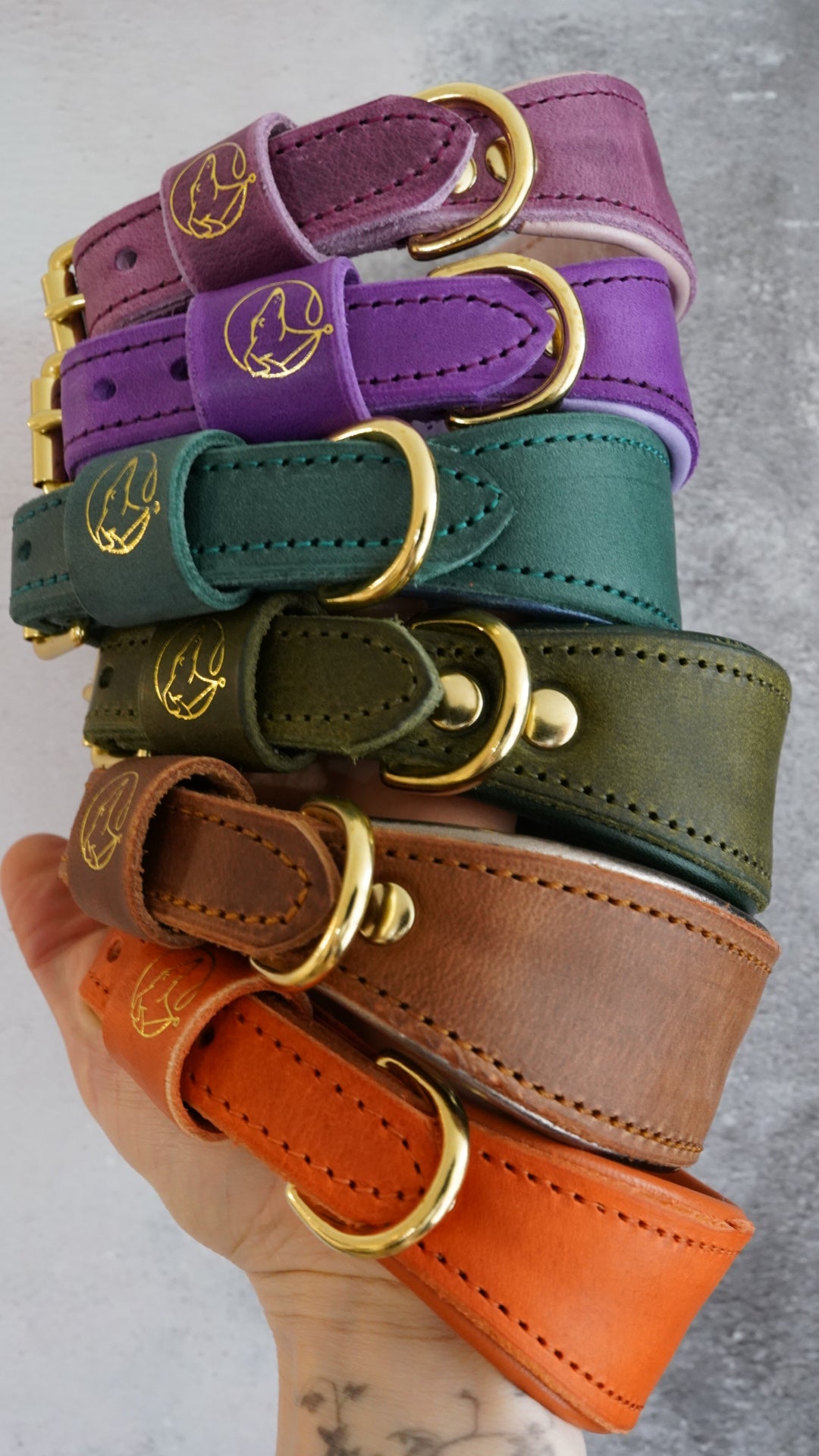 Leather Tapered Luxe Collars