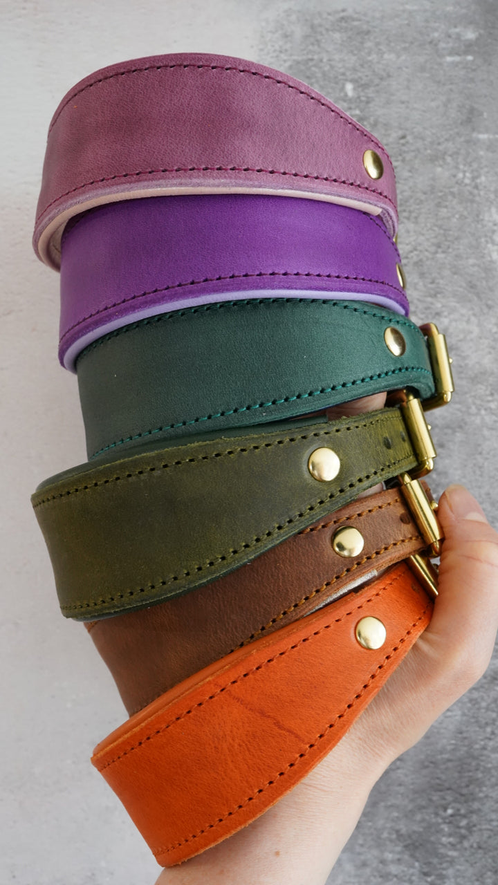 Leather Tapered Luxe Collars