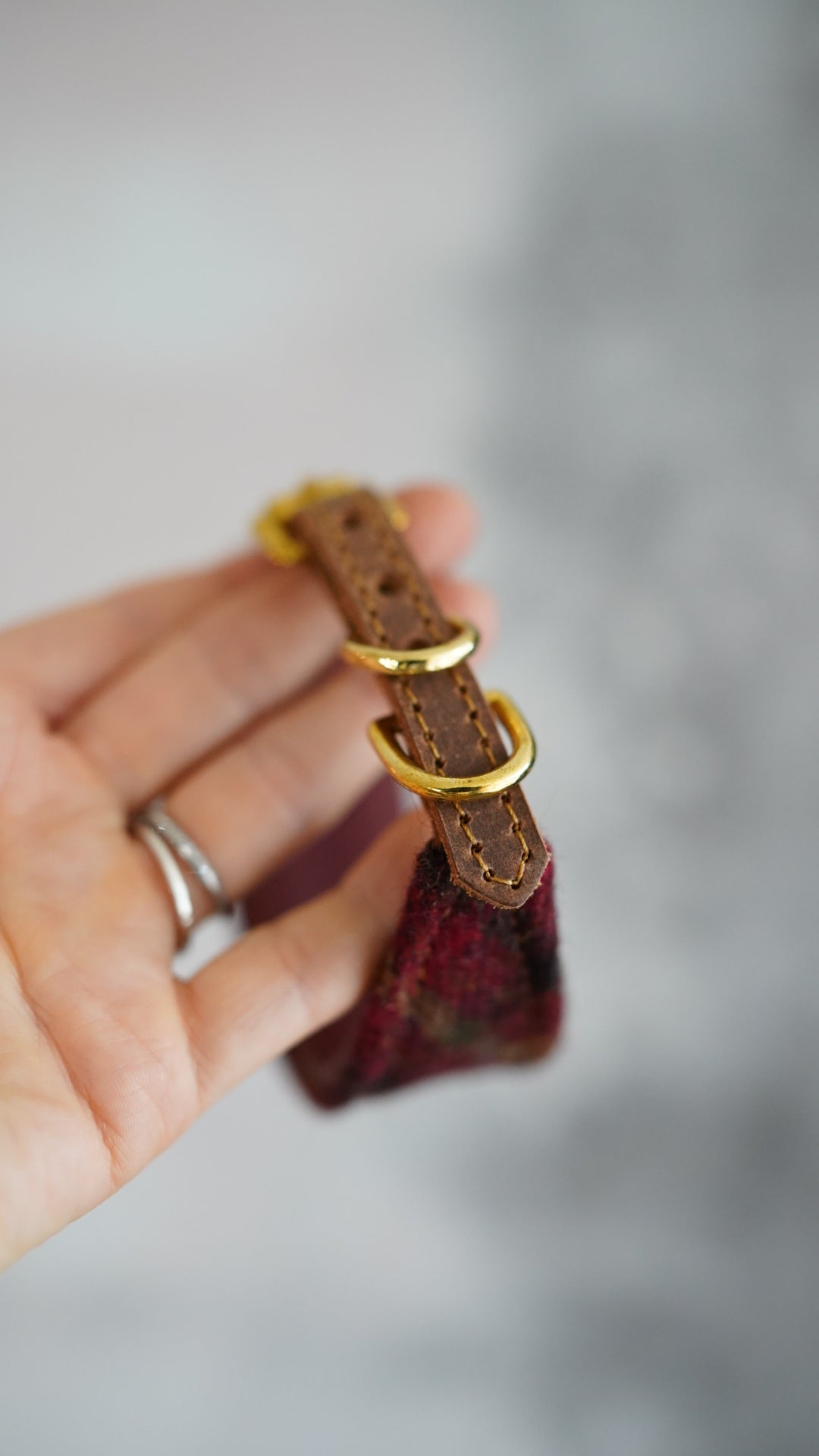 Fairytale Tapered Tweed & Leather Collars