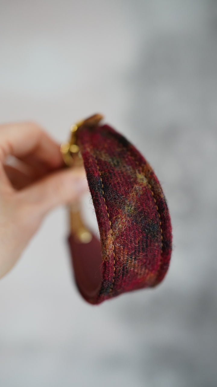 Fairytale Tapered Tweed & Leather Collars