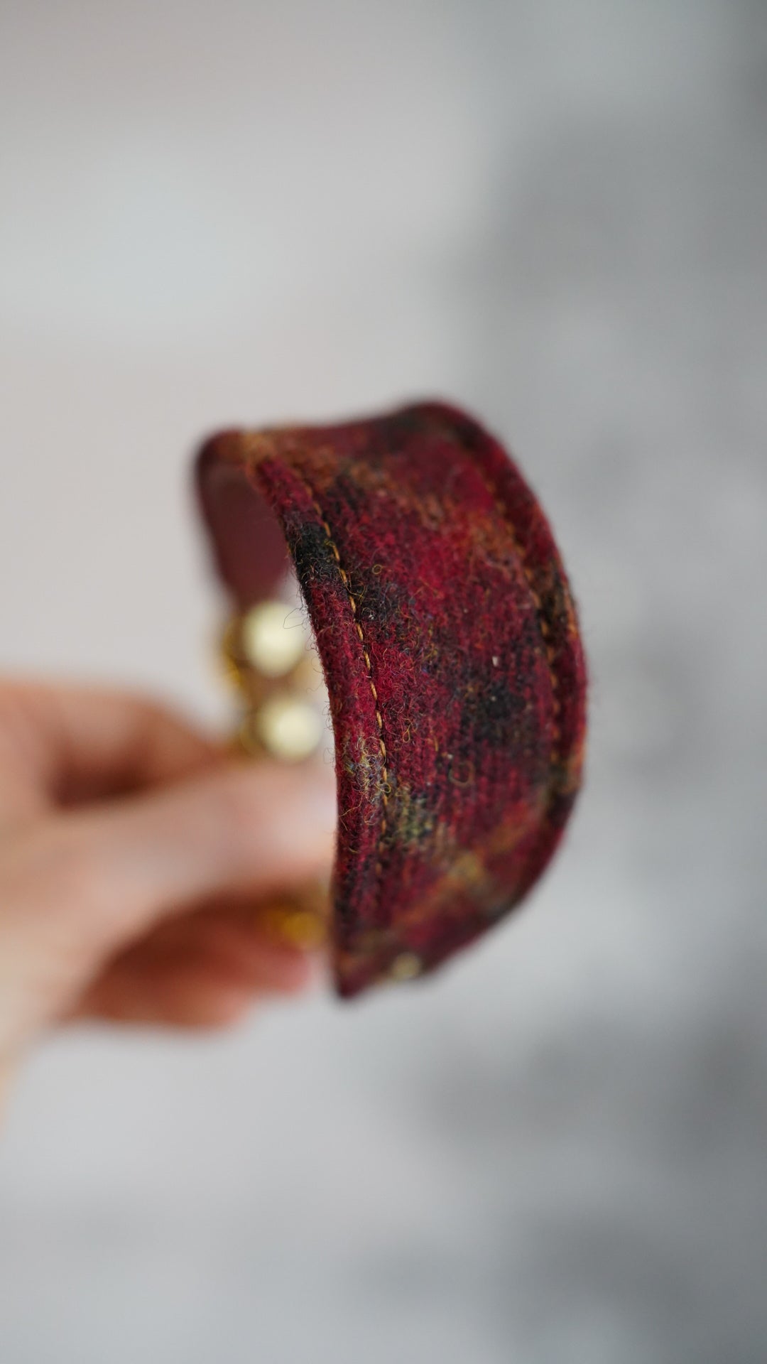 Fairytale Tapered Tweed & Leather Collars