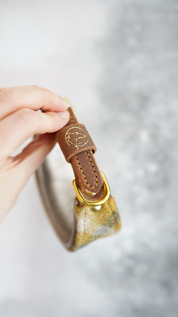 Hazel - Tapered Luxe Collar - Pure Wool Tweed