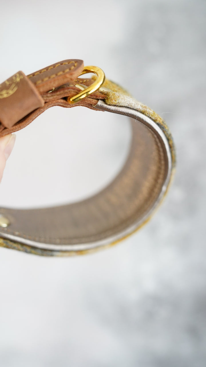 Hazel - Tapered Luxe Collar - Pure Wool Tweed