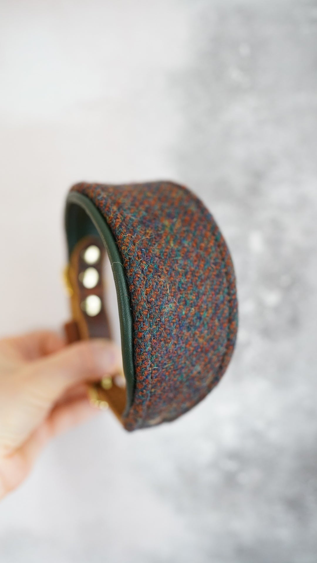 Ash - Tapered Luxe Collar - Harris Tweed