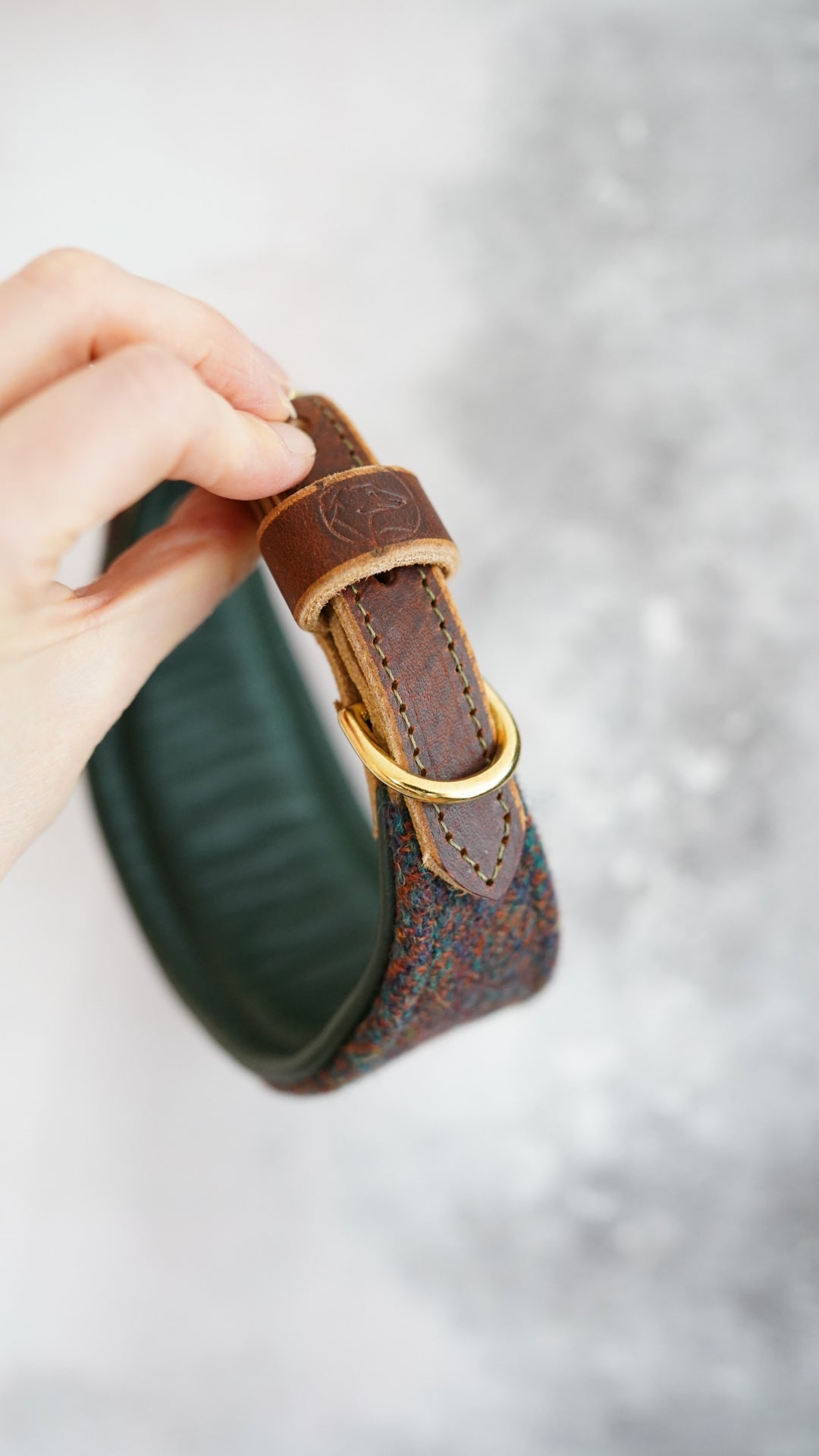 Ash - Tapered Luxe Collar - Harris Tweed