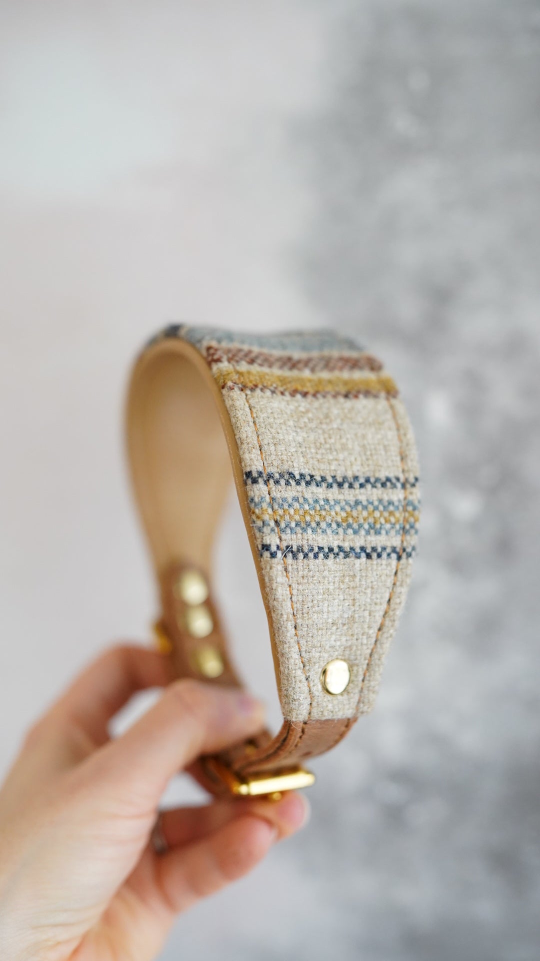 Cedar - Tapered Luxe Collar - Pure Wool Tweed