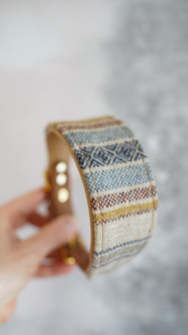 Cedar - Tapered Luxe Collar - Pure Wool Tweed