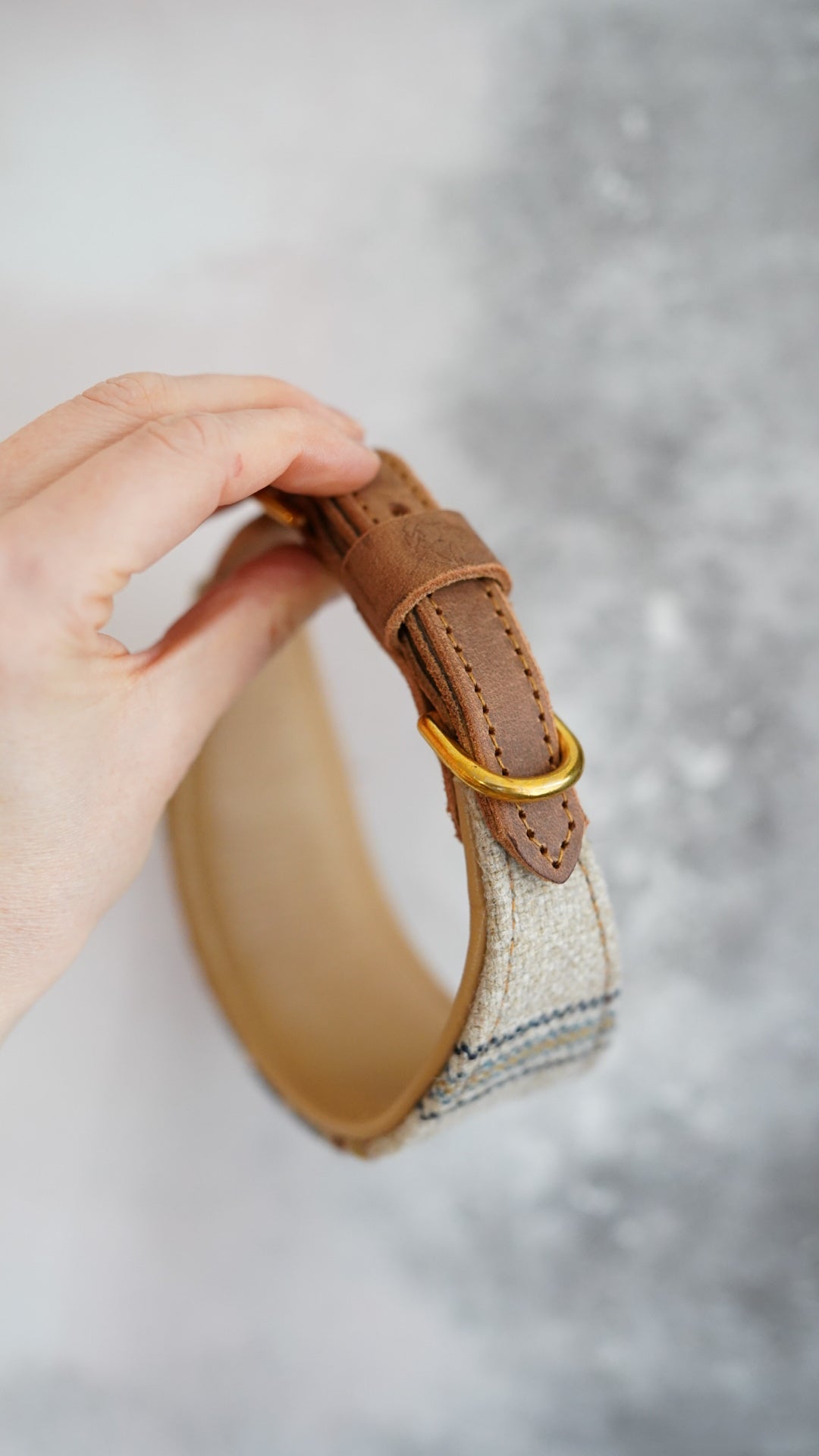 Cedar - Tapered Luxe Collar - Pure Wool Tweed