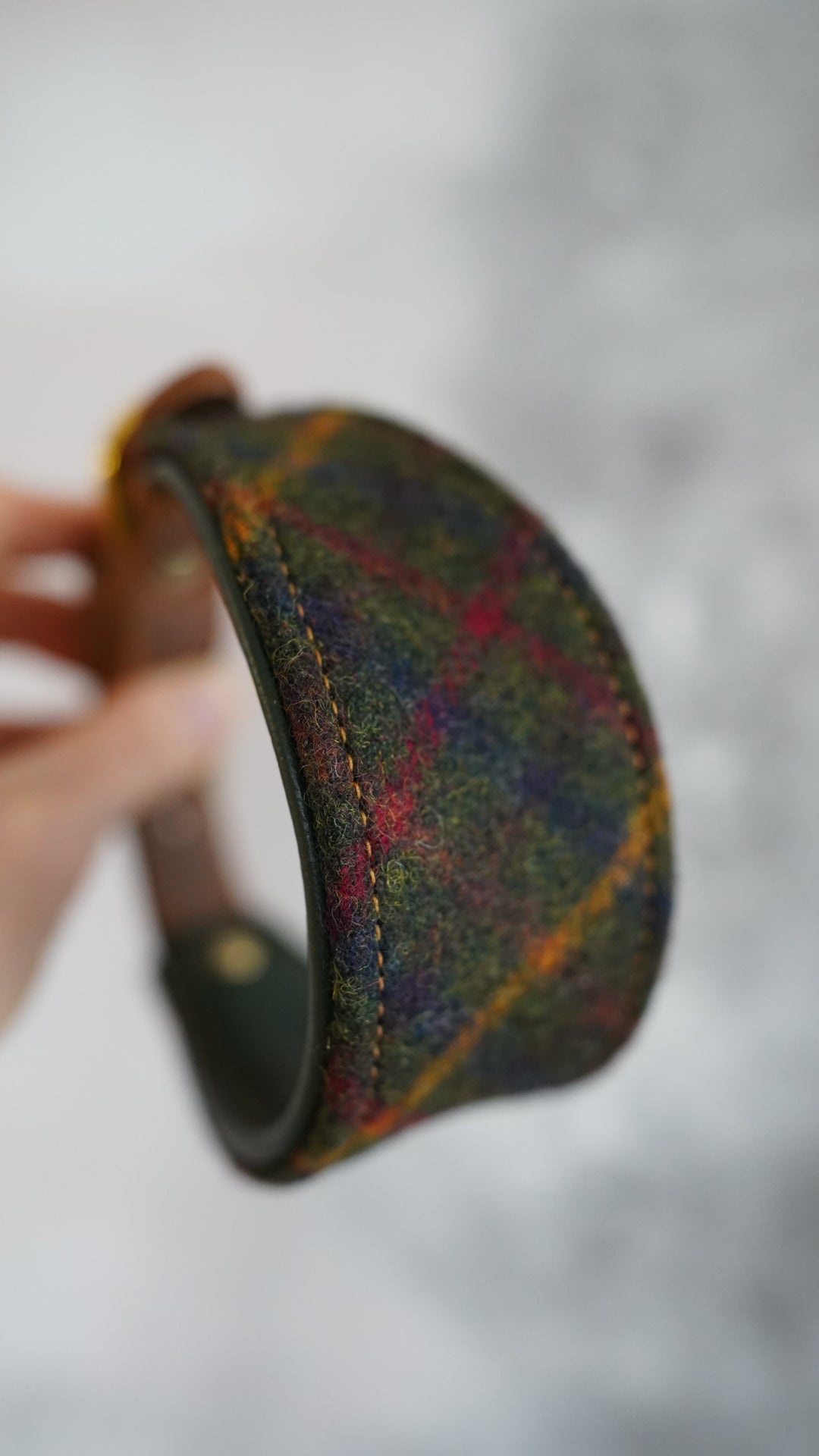 Fir - Tapered Luxe Collar - Pure Wool Tweed