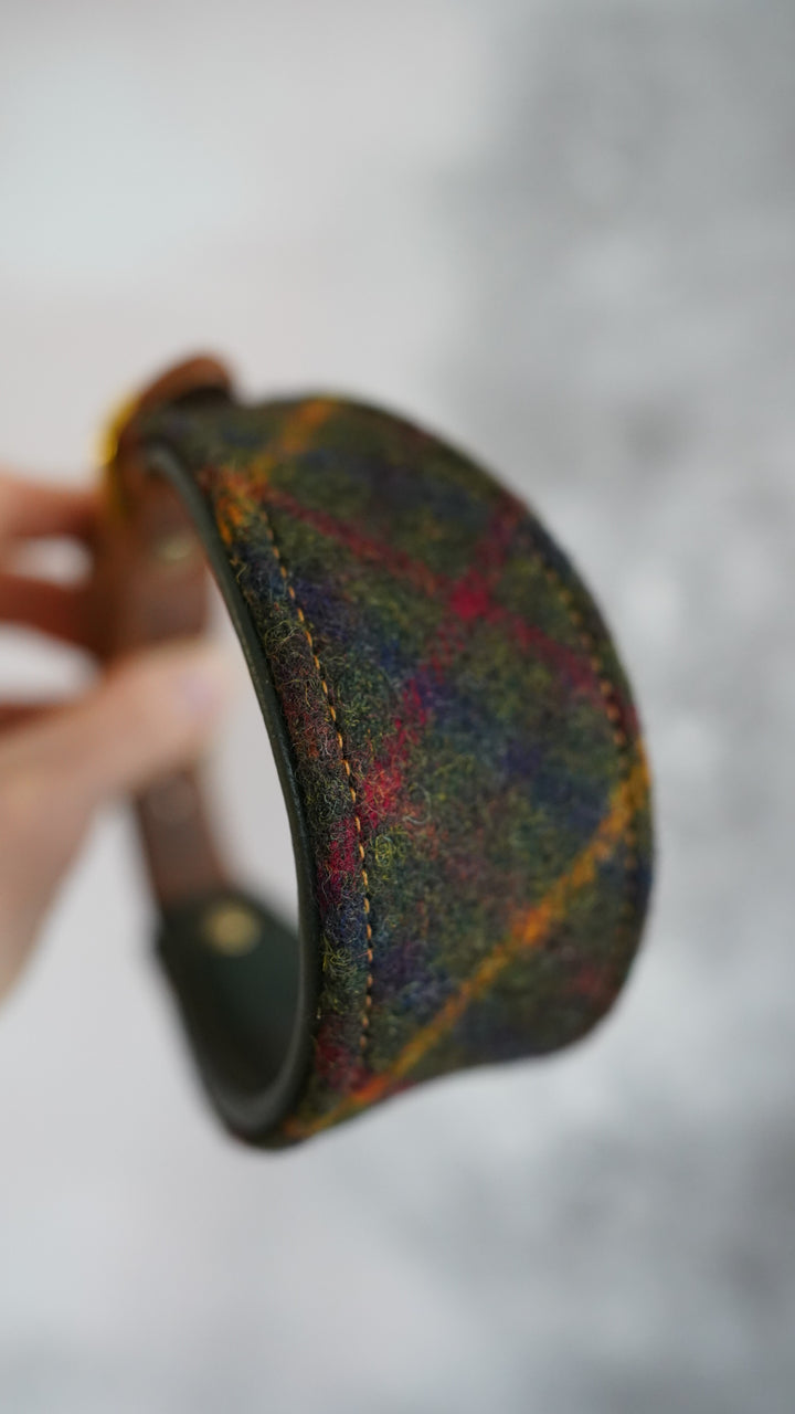 Fir - Tapered Luxe Collar - Pure Wool Tweed