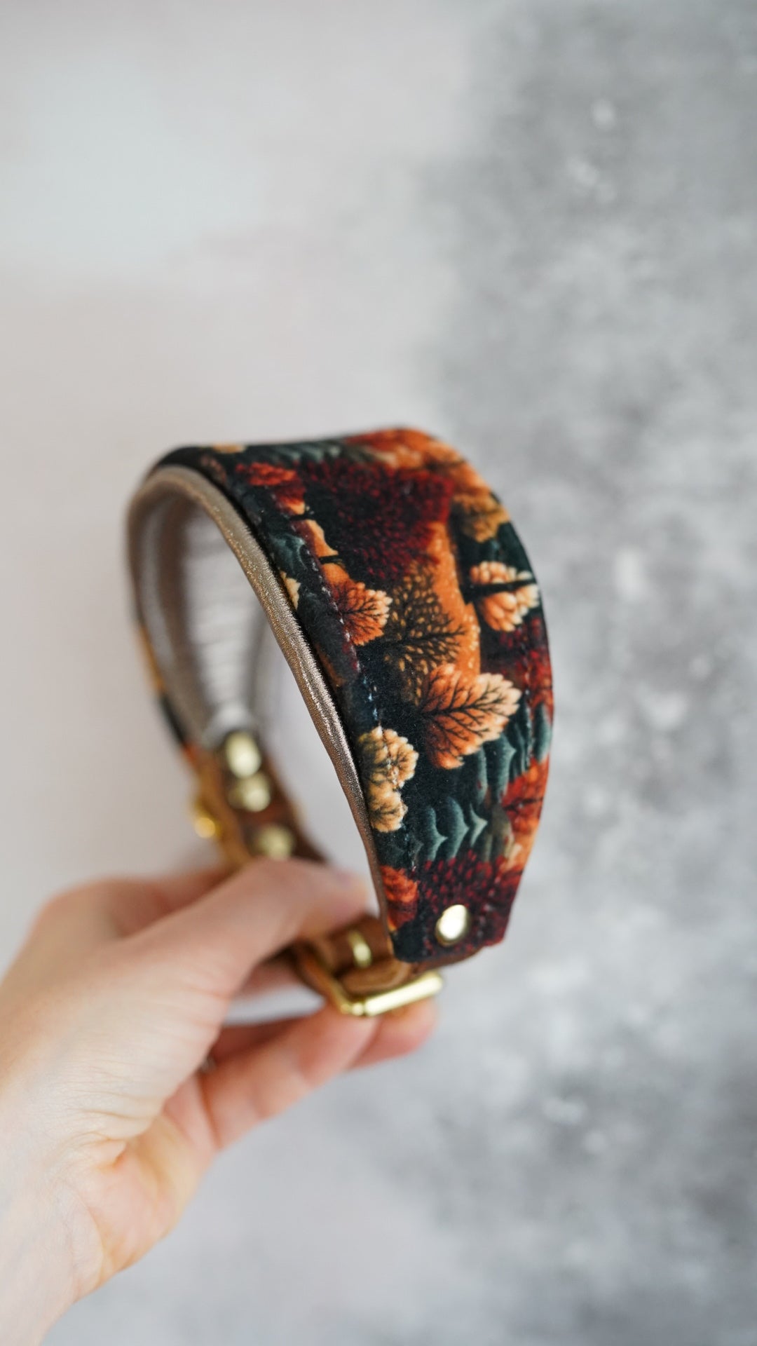 Amber - Tapered Luxe Collar - Velvet