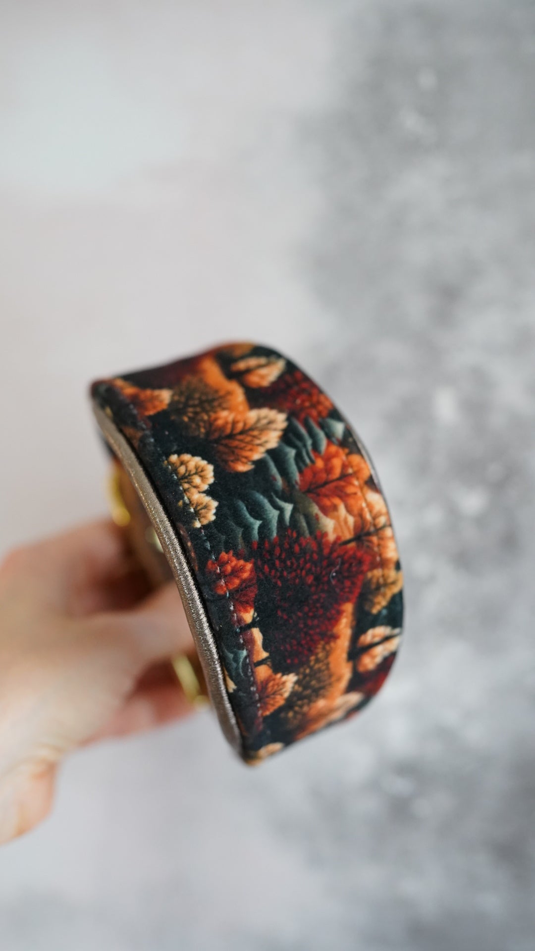 Amber - Tapered Luxe Collar - Velvet