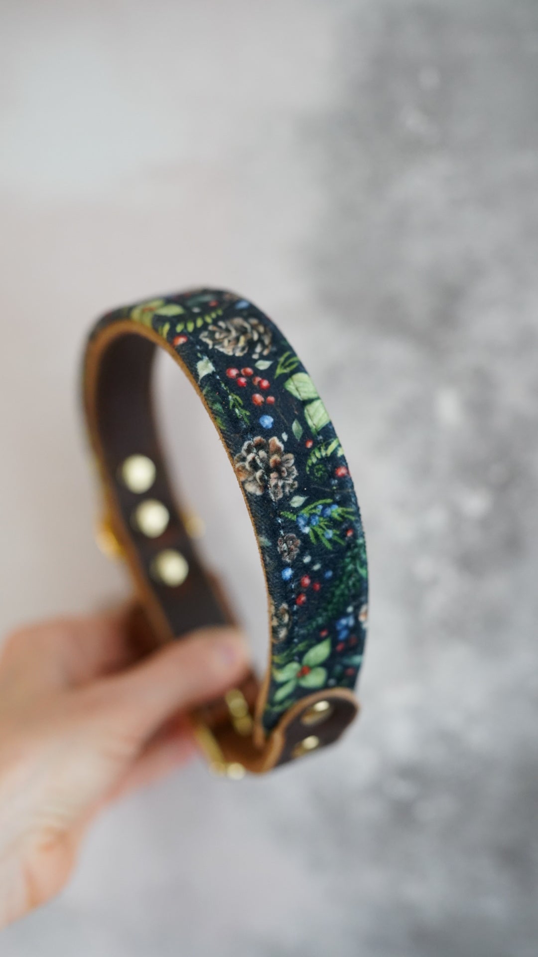 Forest Floor - Luxury Buckle Collar - Velvet