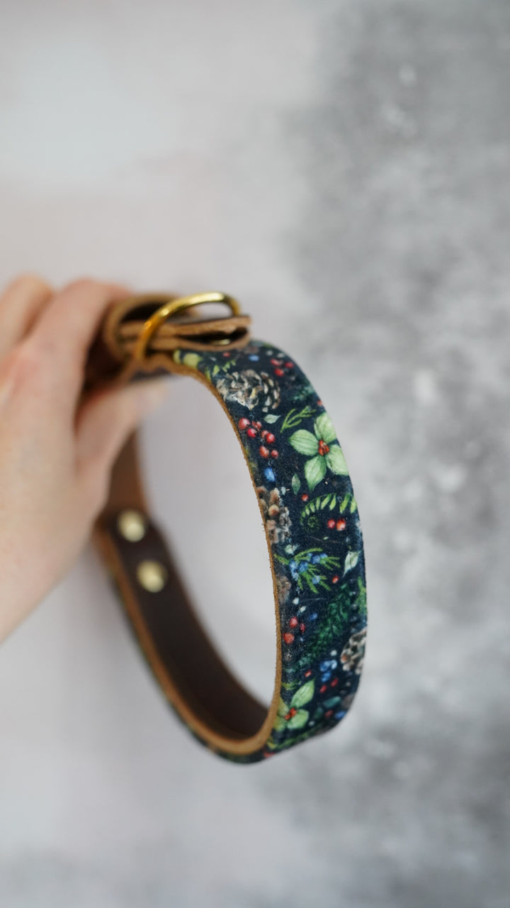 Forest Floor - Luxury Buckle Collar - Velvet