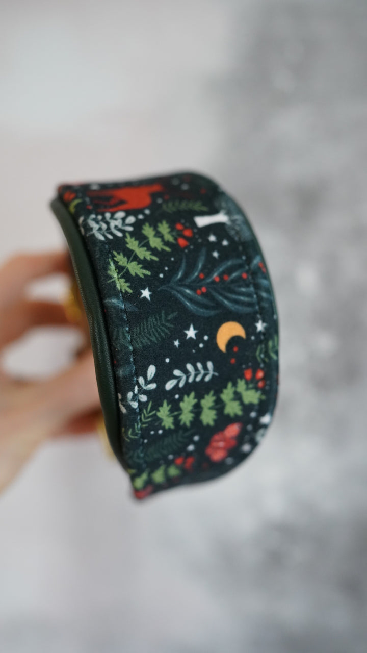 Midnight Forest - Tapered Luxe Collar - Velvet