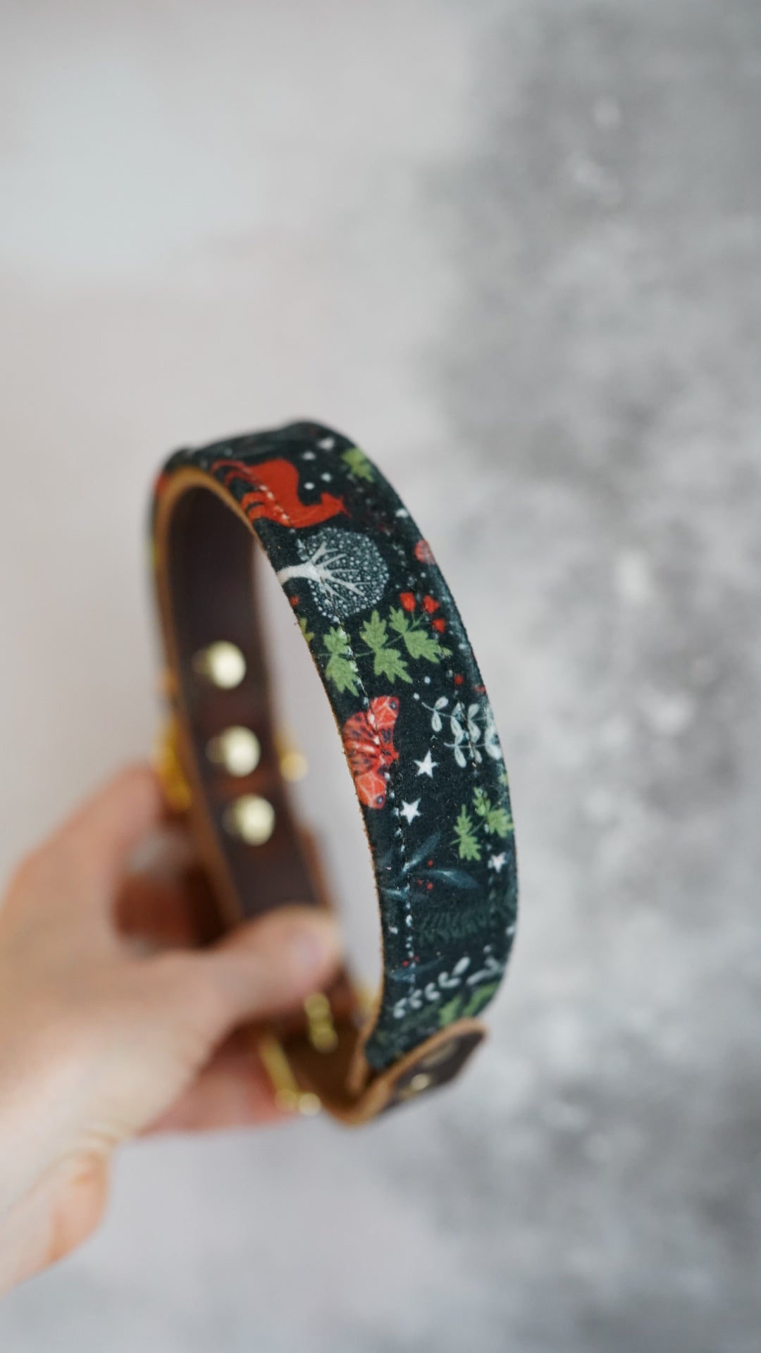 Midnight Forest - Luxury Buckle Collar - Velvet