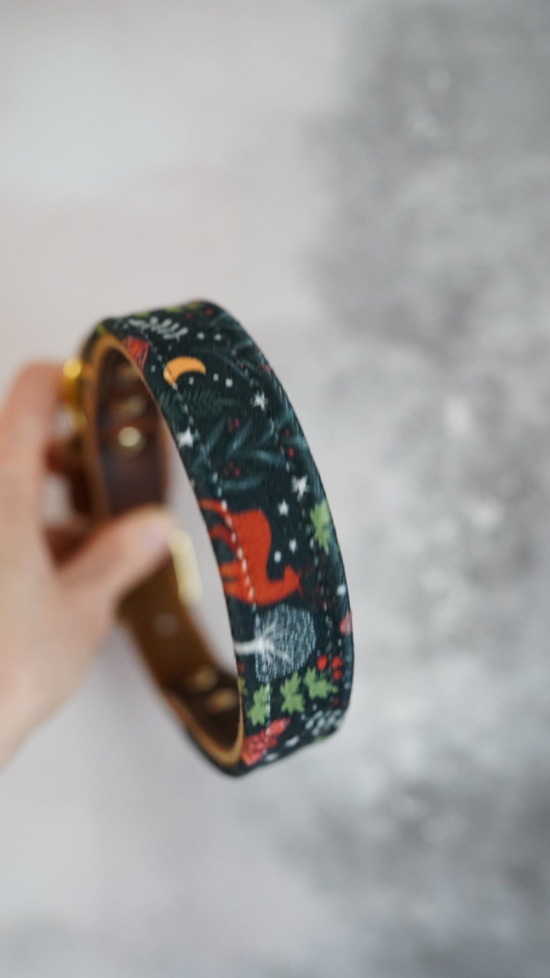 Midnight Forest - Luxury Buckle Collar - Velvet