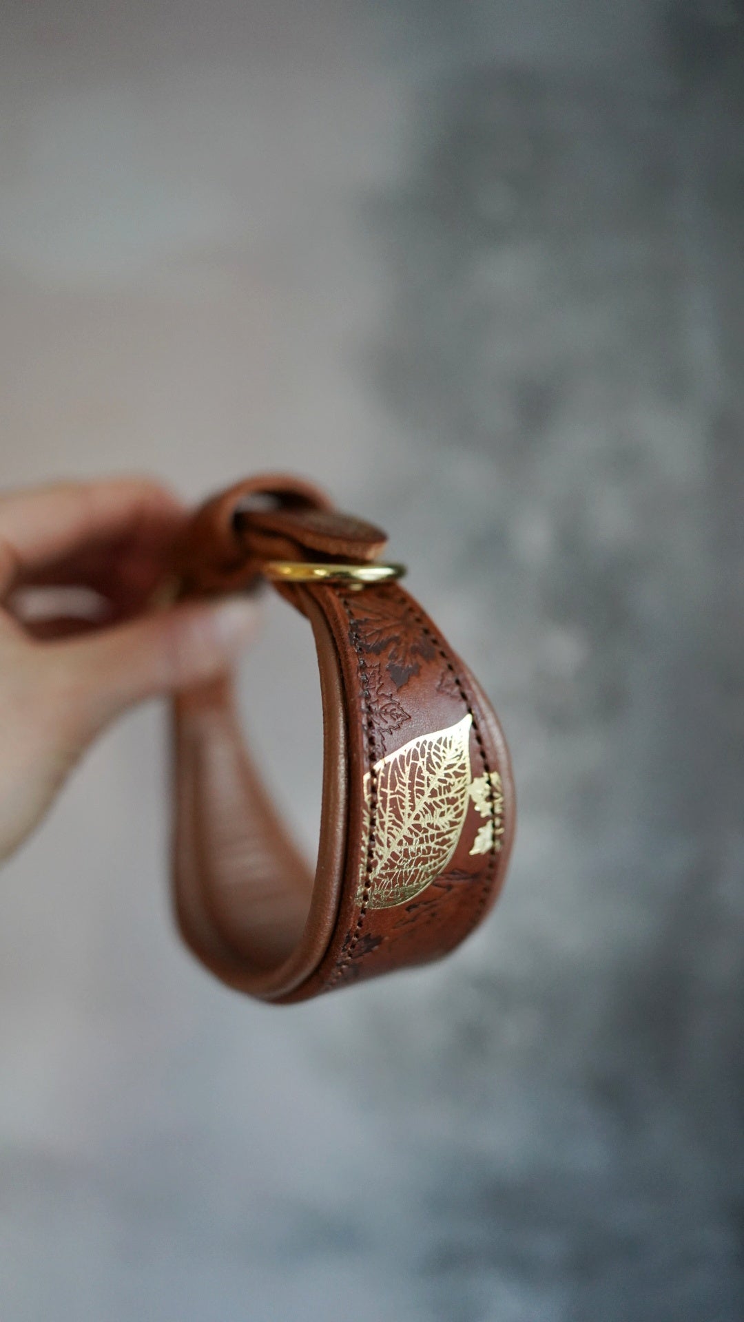 Embossed Tapered Leather Collars - all sizes, not just for hounds!