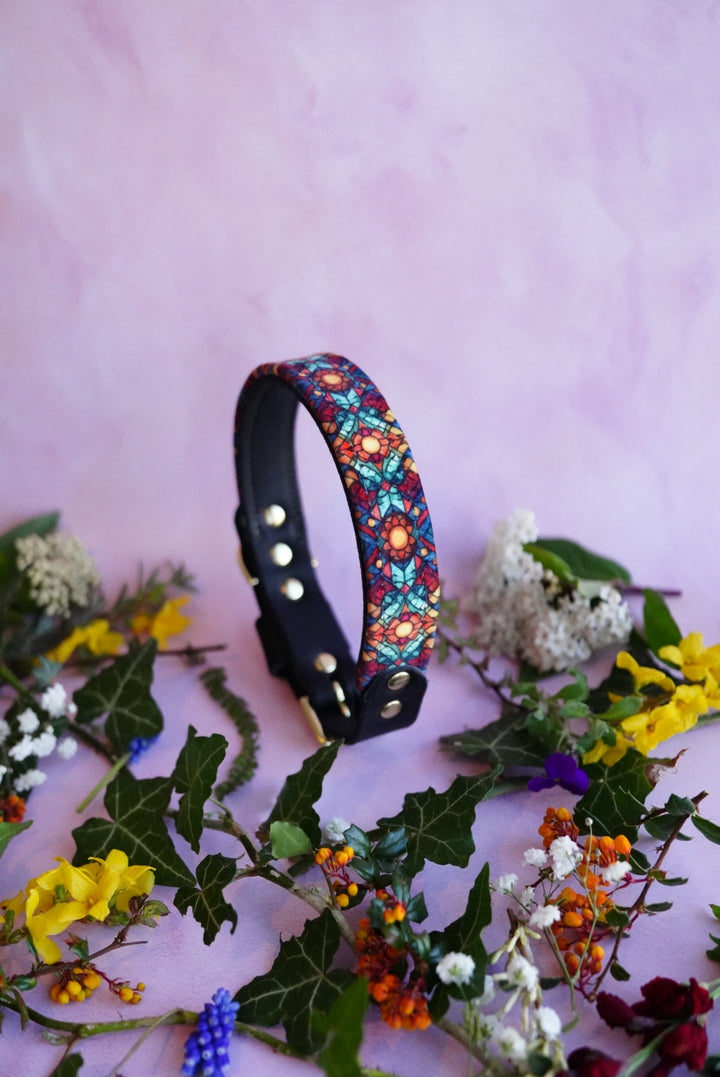 Mosaic - Luxury Buckle Collar - Velvet