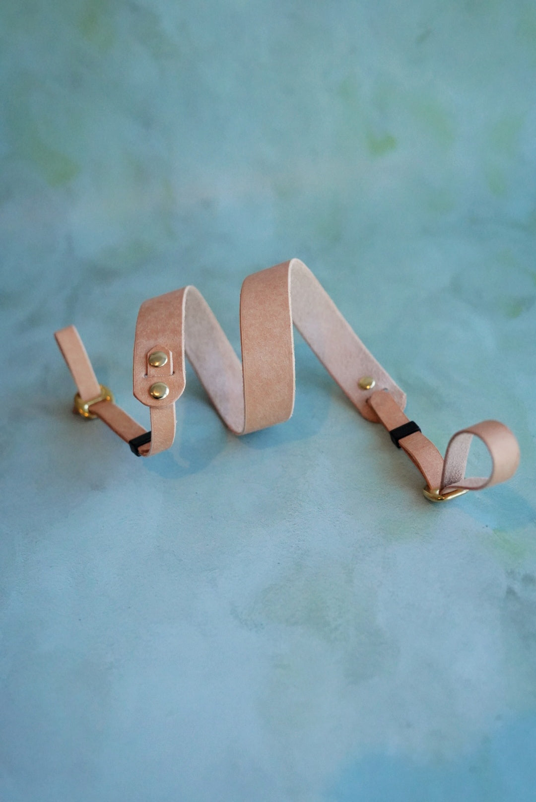 Colourblock Soft Leather Camera Straps - Embossing Options