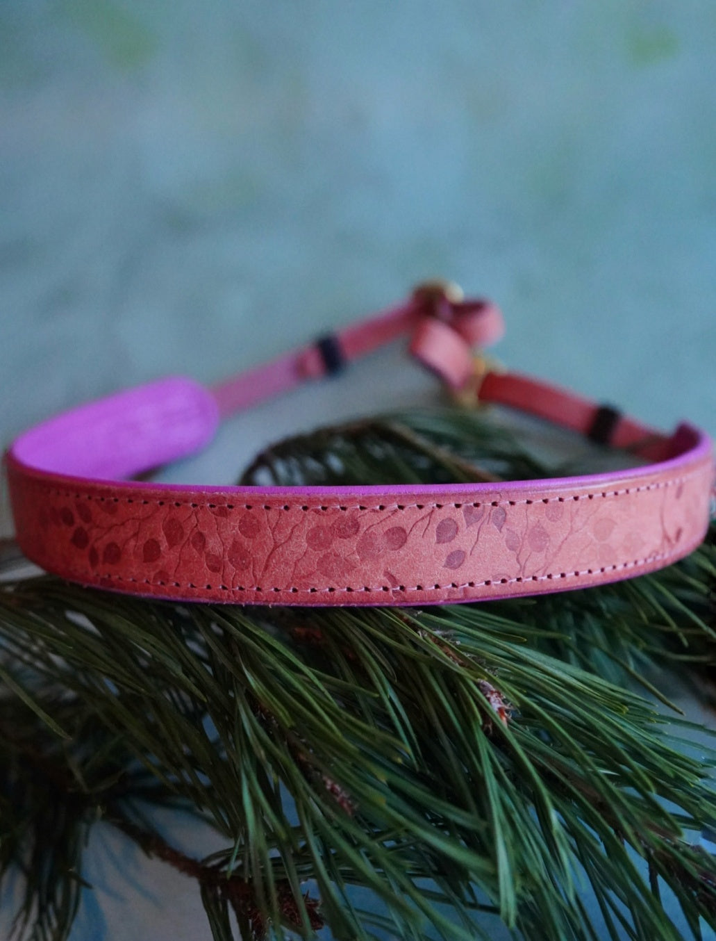 Colourblock Soft Leather Camera Straps - Embossing Options