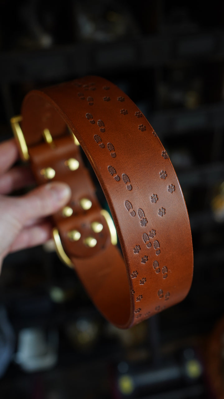 Embossed Leather Collars