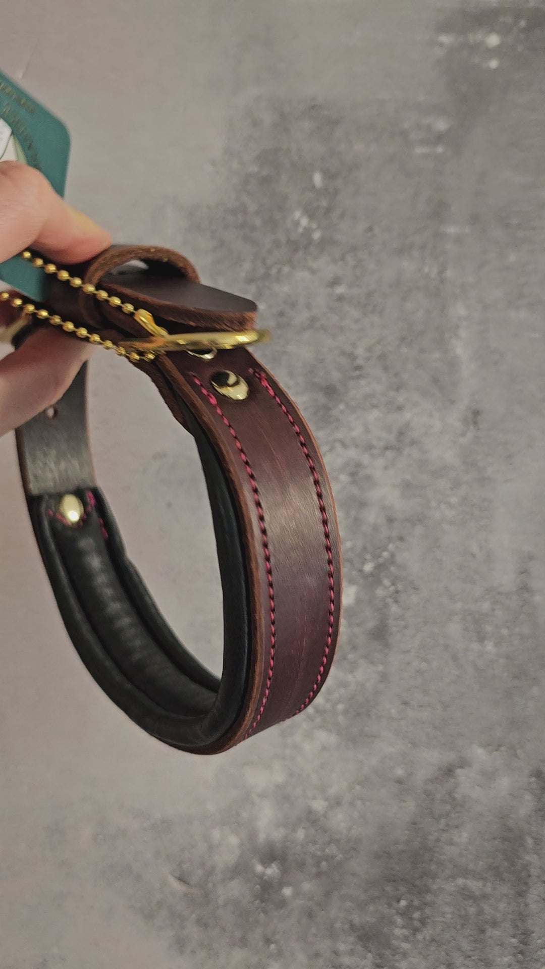 29-36cm (11.5-14") 25mm buckle leather padded SLIM