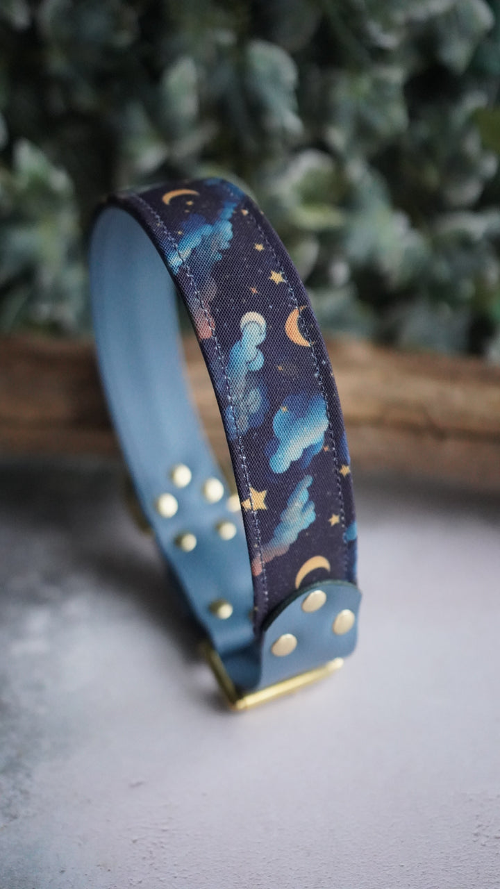 Celestial Moon - Luxury Buckle Collar - Canvas