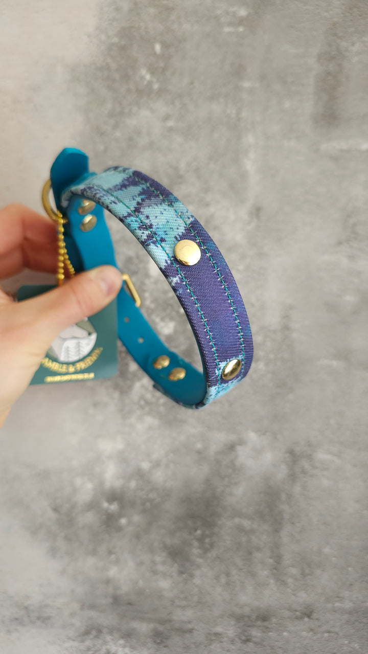 28-34cm (11-13.5") - 20mm SLIM Luxury Buckle Collar - Biothane