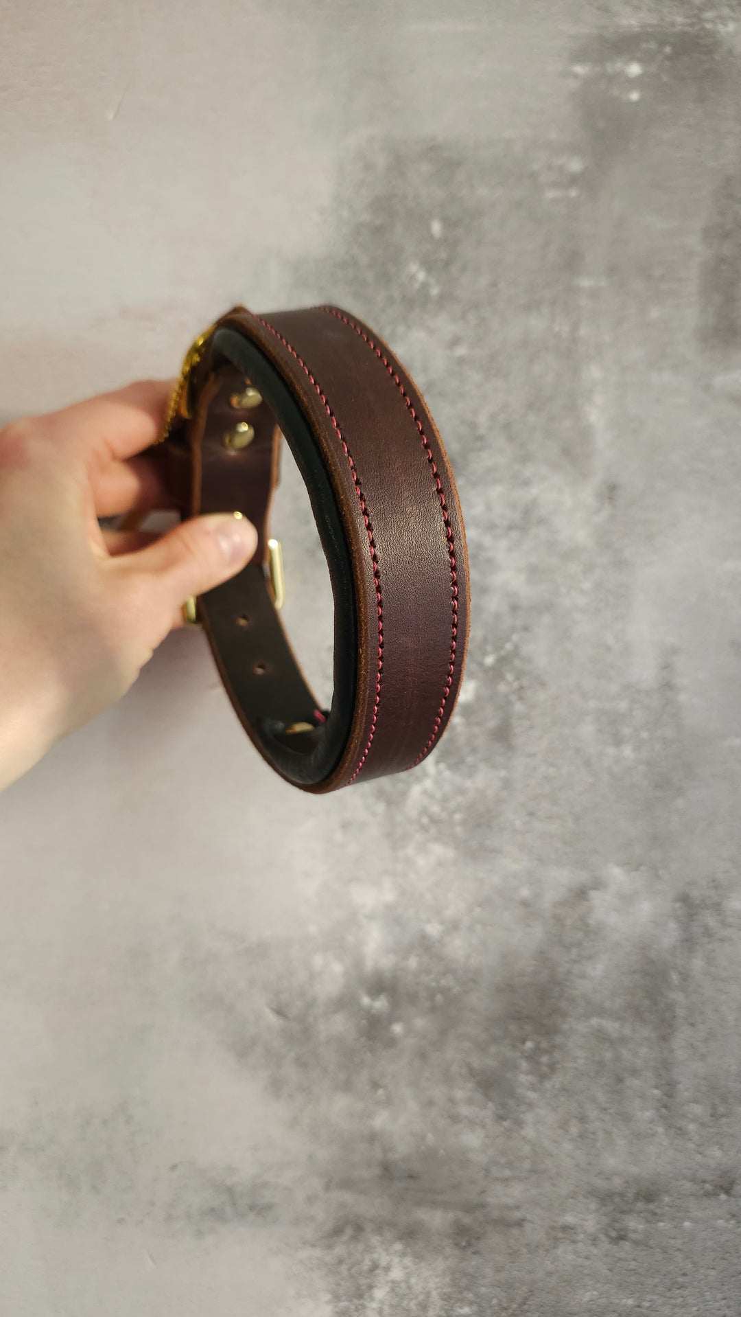 29-36cm (11.5-14") 25mm buckle leather padded SLIM