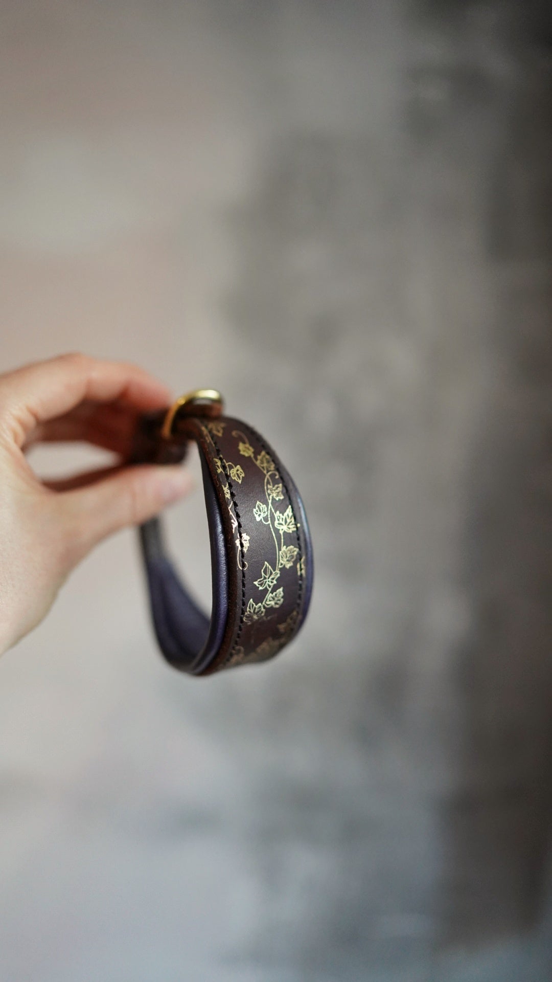 Embossed Tapered Leather Collars - all sizes, not just for hounds!