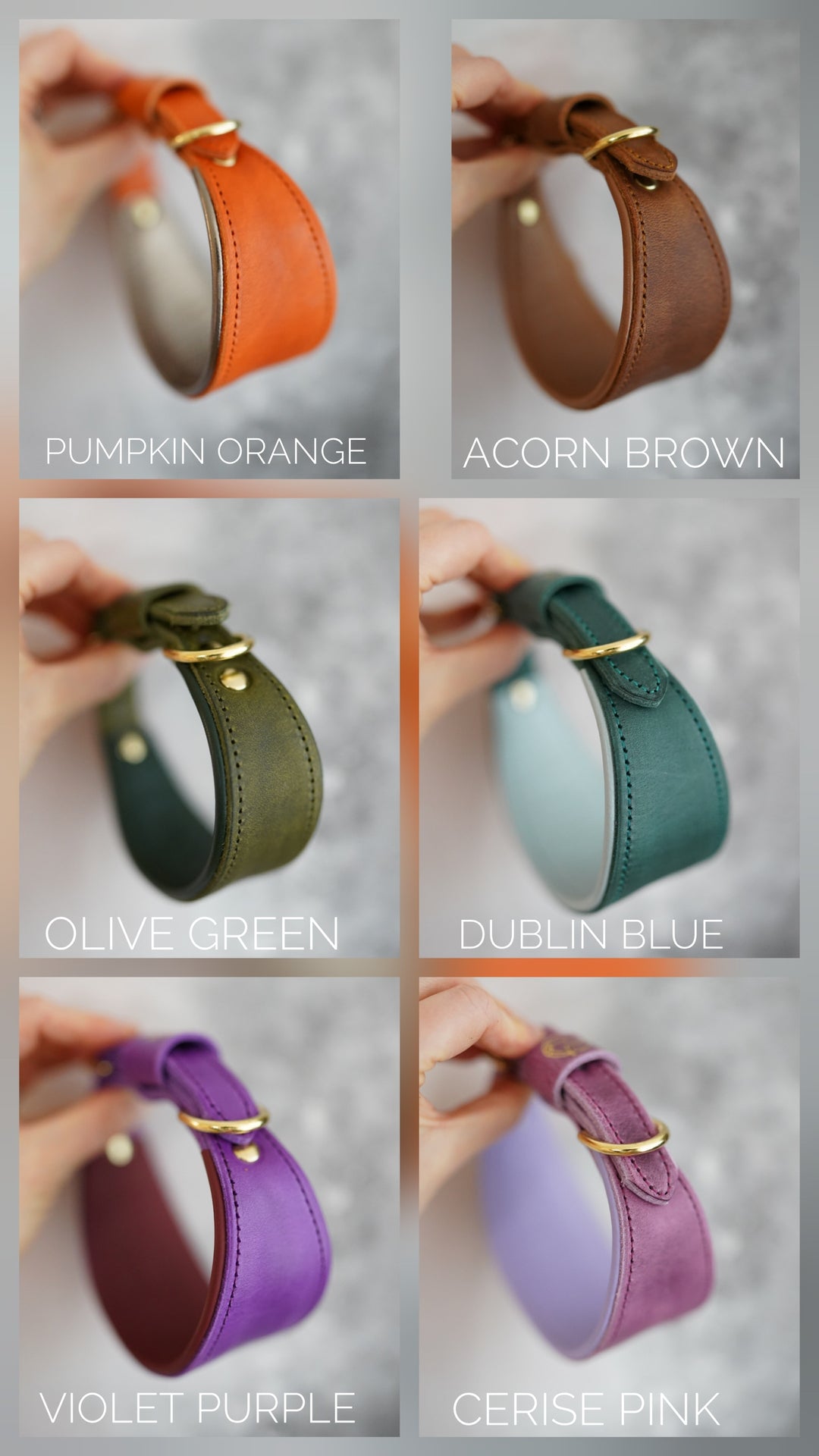 Leather Tapered Luxe Collars