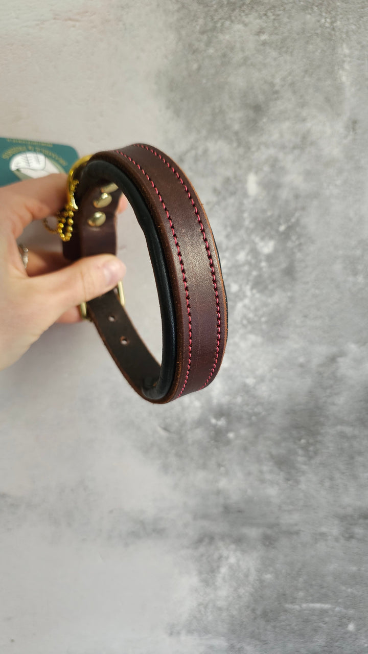 27-32cm (10.5-12.5") 20mm buckle leather padded SLIM